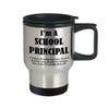 Best Funny Travel Mug Coffee Tumbler - Gifts For Women Men Head Teacher Master Chancellor University Director Insulated Stainless Steel Cute Gag - Im A School Principal I Solve Problems view 2