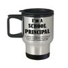 Best Funny Travel Mug Coffee Tumbler - Gifts For Women Men Head Teacher Master Chancellor University Director Insulated Stainless Steel Cute Gag - Im A School Principal I Solve Problems view 3