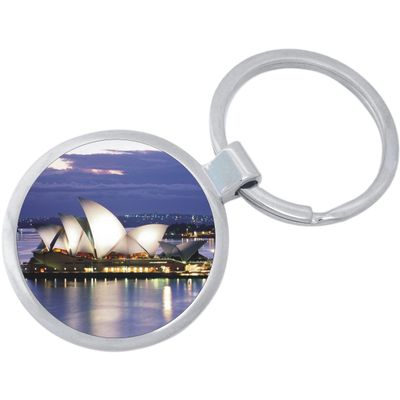 NewCharms Sydney Opera House Australia Keychain Featuring Loop for Keys or Backpack