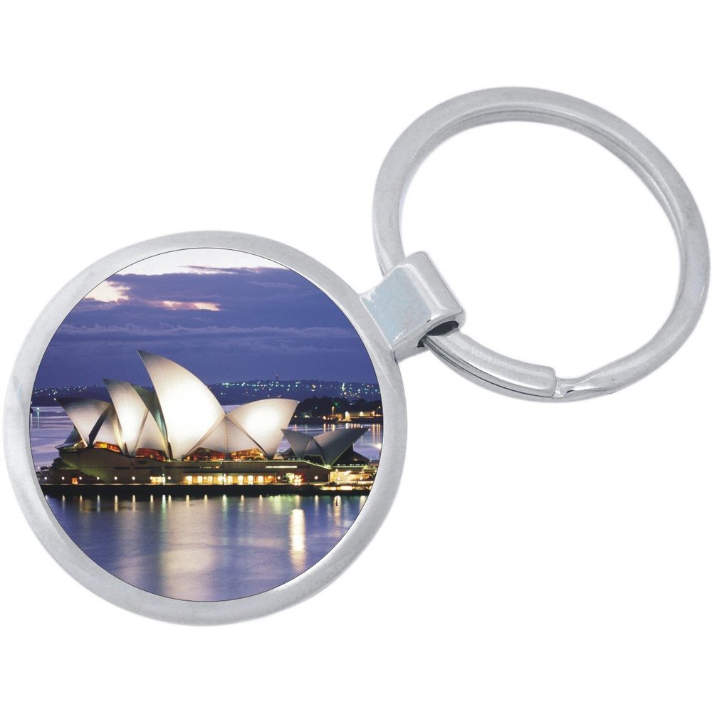 NewCharms Sydney Opera House Australia Keychain Featuring Loop for Keys or Backpack
