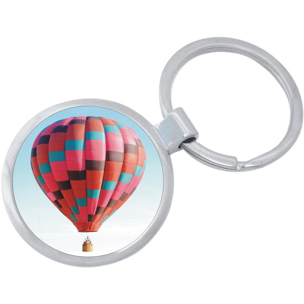 Hot Air Balloon Keychain Featuring Loop for Keys or Backpack