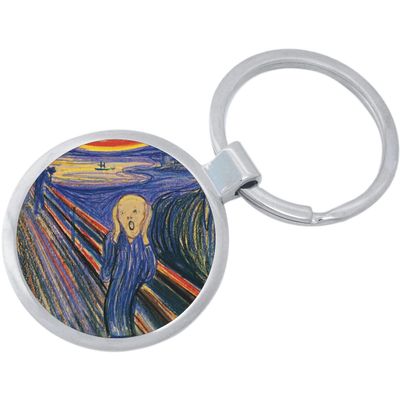 Scream Art Keychain Featuring Loop for Keys or Backpack