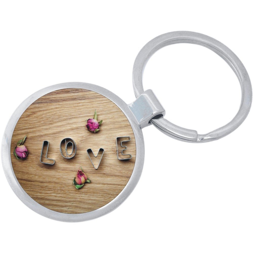 Cookie Cutter Love Roses Keychain Featuring Loop for Keys or Backpack