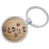 Cookie Cutter Love Roses Keychain Featuring Loop for Keys or Backpack view 1