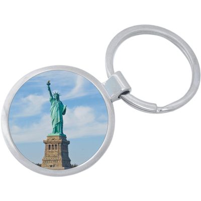 Statue Of Liberty Keychain Featuring Loop for Keys or Backpack