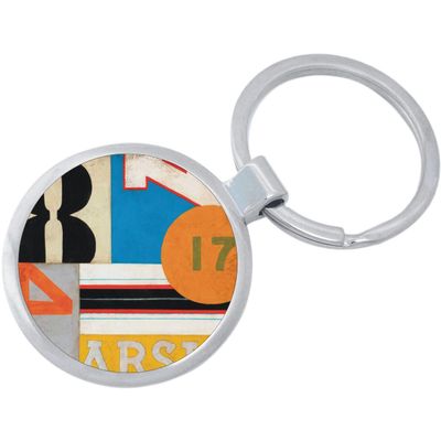 NewCharms Abstract Numbers Keychain Featuring Loop for Keys or Backpack