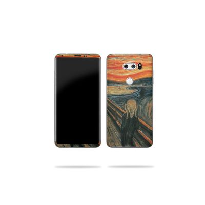 MightySkins Skin Compatible with LG V30 - The Scream | Protective, Durable, and Unique Vinyl Decal wrap Cover | Easy to Apply, Remove, and Change Styles | Made in The USA