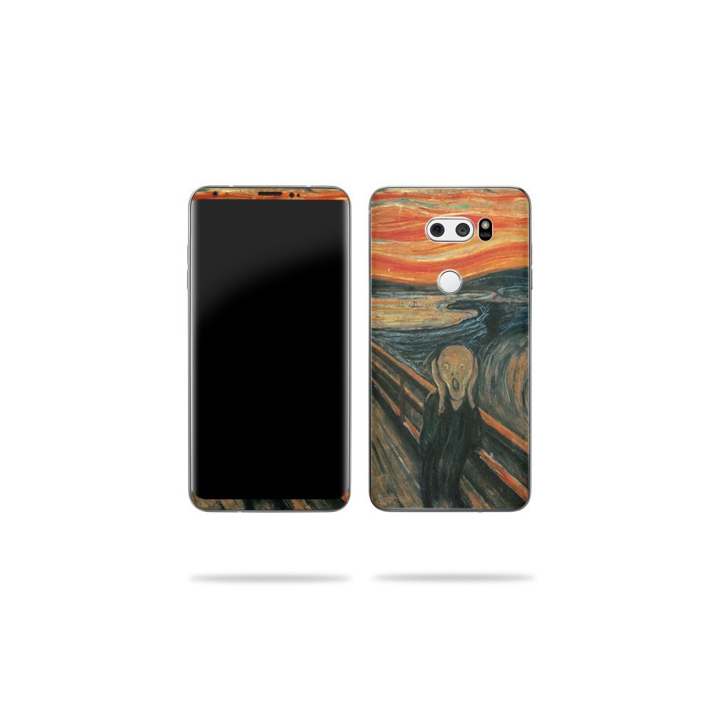 MightySkins Skin Compatible with LG V30 - The Scream | Protective, Durable, and Unique Vinyl Decal wrap Cover | Easy to Apply, Remove, and Change Styles | Made in The USA