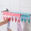 BeneAlways 2 Packs of Portable Hanger Clothespins Towel Rail Clips for Travel (Rose Red) view 2