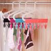 BeneAlways 2 Packs of Portable Hanger Clothespins Towel Rail Clips for Travel (Rose Red) view 3