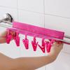 BeneAlways 2 Packs of Portable Hanger Clothespins Towel Rail Clips for Travel (Rose Red) view 4