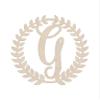 24" Roman Wreath Unfinished Wood Initial Monogram Letter G (Sizes 12"-28") view 1