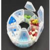 XJSXZC Round Shaped Clear Hard Plastic 7 Day Drug Organizer Pill Box view 4