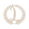 24" Roman Wreath Unfinished Wood Initial Monogram Letter L (Sizes 12"-28") view 1