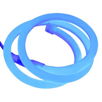 XUNATA 19.7ft LED Neon Rope Light, DC 12V 2835 Round Tube Flexible 360 Degree LED Neon Strip Lights,720 Units LED Waterproof Neon Rope Light for Decoration(Blue)