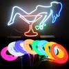 XUNATA 66ft LED Neon Rope Light, DC 12V 2835 Round Tube Flexible 360 Degree LED Neon Strip Lights, 2400 Units LED Waterproof Neon Rope Light for Decoration(Blue) view 4