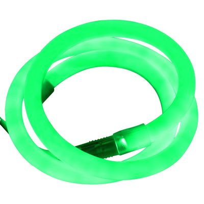 XUNATA 23ft LED Neon Rope Light, DC 12V 2835 Round Tube Flexible 360 Degree LED Neon Strip Lights, 840 Units LED Waterproof Neon Rope Light for Decoration(Green)