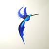 WGK Glass Art 36-210 Blue Humming Bird - Blue view 1