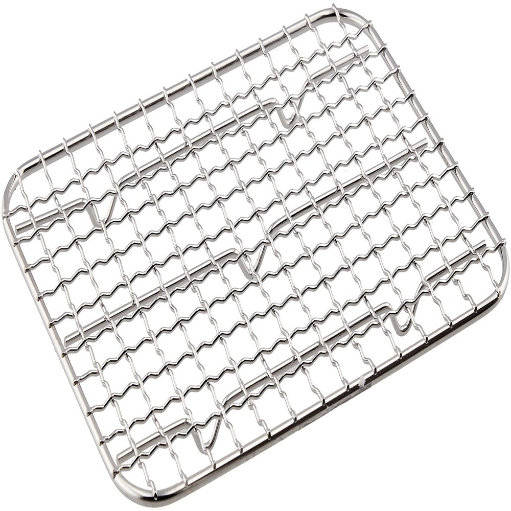 Nagao Tsubamesanjo Square Tonkatsu Net, 6.9 x 5.3 inches (174 x 135 mm), 18-8 Stainless Steel, Made in Japan
