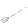 Glass Of Venice Italian Murano Glass Salad Fork - Silver White view 1