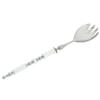 Glass Of Venice Italian Murano Glass Salad Fork - Silver White view 3