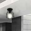 LTEFTLFL Industrial Vintage Metal Cage Pendant Lamp Diamond Shape Metal Ceiling Light for Bar Kitchen AC110V view 3