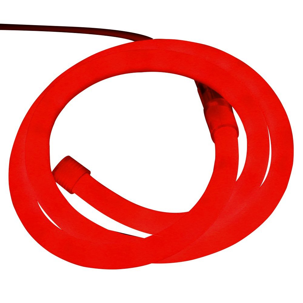 XUNATA 66ft LED Neon Rope Light, DC 12V 2835 Round Flexible 360 Degree LED Neon Strip Lights, 2400 Units LED Waterproof Neon Rope Light for Decoration(Red)