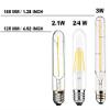 6PACK LED Filament Bulb Tubular Light Bulb T10 6W, E26 Base, Clear Warm White 2700K, LED Edison Bulb 50W Equivalent, 110-120VAC, Dimmable (6) view 2