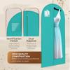 Luxury On the Go Black Suit Bag, Dress, and Travel Gown Garment Bags 54" Hanging Garment Bag with Clear ID Window Lightweight & Tear-Resistant 3 Pack for Dresses, Prom, Evening Gown view 4