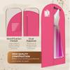 Luxury On the Go Black Suit Bag, Dress, and Travel Gown Garment Bags 54" Hanging Garment Bag with Clear ID Window Lightweight & Tear-Resistant 3 Pack for Dresses, Prom, Evening Gown view 4