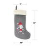 BambooMN 18" Classic Embroidered Sequined Animal Christmas Stocking - Dog - 3 Units view 2