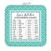 GiftsForYouNow Personalized Pot Holder with Measurement Conversion Chart, Teal view 1