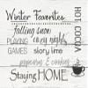 Rustic Pallet Art Winter Favorites Wooden Wall Hanging, 9"X12" Decorative Plaque view 1