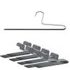 Mawa by Reston Lloyd Non-Slip Space Saving Clothes Hanger with Single Rod for Pants, Style KH/1, Set of 160, Black view 1