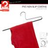 Mawa by Reston Lloyd Non-Slip Space Saving Clothes Hanger with Single Rod for Pants, Style KH/1, Set of 160, Black view 3