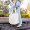 Best Canvas Grocery Shopping Bags - Reusable Grocery Tote Bags with Bottle Sleeves - 100% Cotton, Extremely Sturdy, Double Stitched, Foldable, Washable Cotton Grocery Tote Bags (3 Bags) view 3