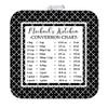 GiftsForYouNow Personalized Pot Holder with Measurement Conversion Chart, Black view 1