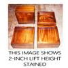 Steve's Gift Shoppe Bed Lifter - Bed Riser for 4-Inch Wide Furniture Legs (Select Lift Height) (2-Inch Lift, Stained Finish) view 2