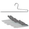 Mawa by Reston Lloyd Non-Slip Space Saving Clothes Hanger with Single Rod for Pants, Style KH/1, Set of 160, Silver view 1