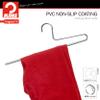 Mawa by Reston Lloyd Non-Slip Space Saving Clothes Hanger with Single Rod for Pants, Style KH/1, Set of 160, Silver view 3