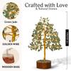 FASHIONZAADI Green Jade Crystal Tree of Life - Chakra Crystals Meditation Gifts - Feng Shui Office Decor - Spiritual Gifts for Home - Desk Decorations view 2