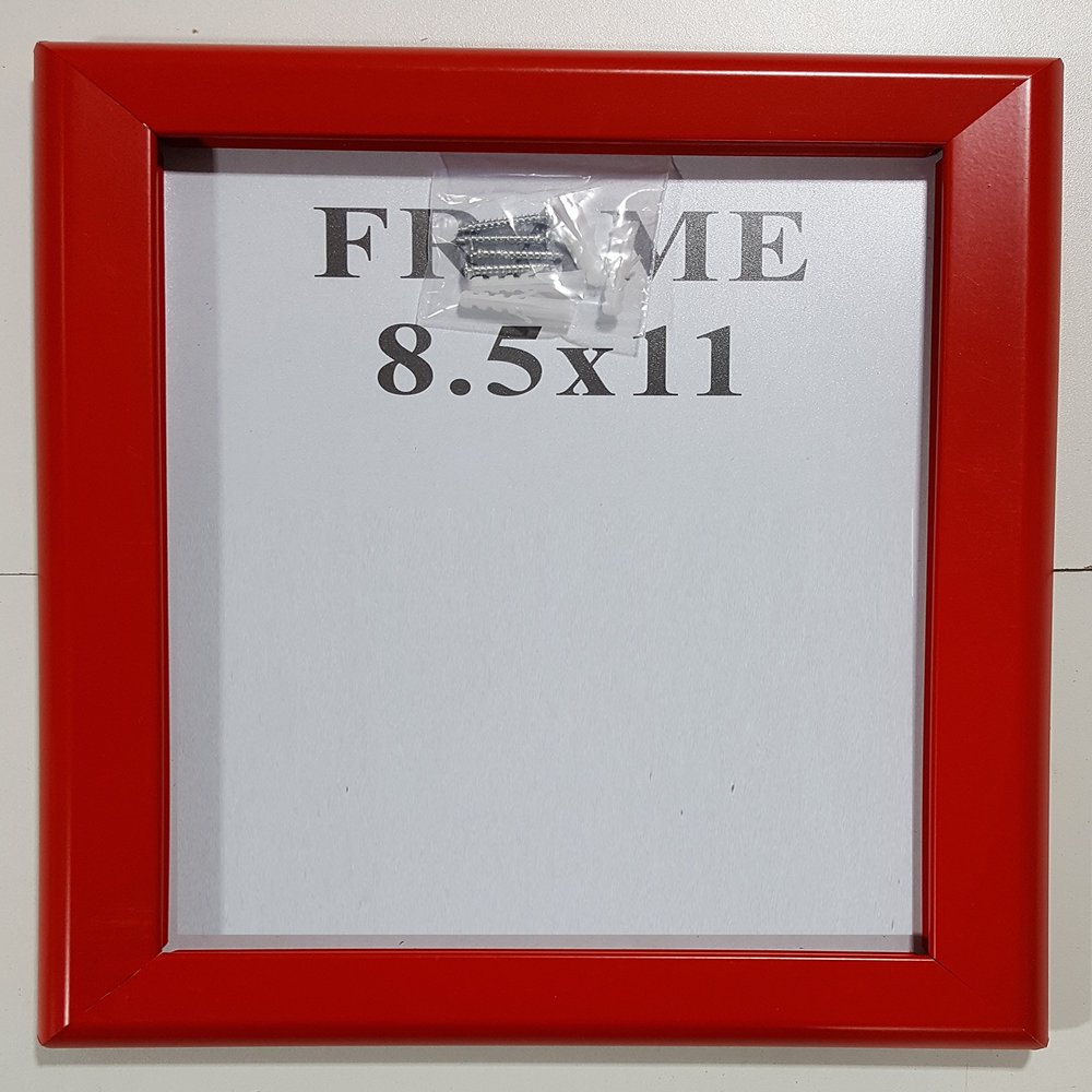 Snap Frame Red 8.5X11 (Heavy Duty)