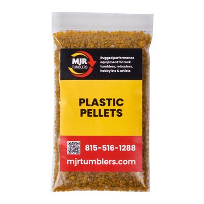MJR Tumblers 1 lb Plastic Pellets, Media for Rock Tumbling Filler