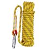 Aoneky Outdoor 10mm 164ft Static Utility Rope, Heavy Duty Polyester Rope for Pulling, Rigging, Tree Work & Hunting, Gym Fitness, 2000LB Tensile Strength, Yellow view 1