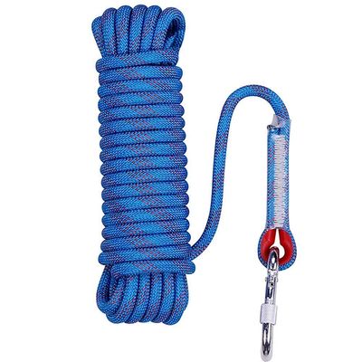 Aoneky Outdoor 10mm 200ft Static Utility Rope, Heavy Duty Polyester Rope for Pulling, Rigging, Tree Work & Hunting, Gym Fitness, 2000LB Tensile Strength, Blue