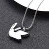 Oinsi Pet Memorial Jewelry - Angel Wing Rabbit Stainless Steel Cremation Urn Necklace Keepsake for Ashes +Fill Kits view 3