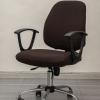 Melaluxe Computer Office Chair Covers, Protective & Stretchable Universal Chair Cover,Stretch Rotating Chair Slipcover (Coffee) view 1