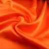 Bedify Bedding 100% Pure Silk Satin 7 Pcs Set of Duvet, 15 Inches Deep Pocket Fitted Sheet and Flat Sheet with Pillowcases Wrinkle Free Fade Resistant Soft Bed Sheets (Orange, Queen) view 1