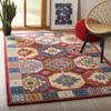 SAFAVIEH Aspen Collection 5' x 8' Red/Blue APN802Q Handmade Boho Wool Area Rug view 1