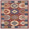 SAFAVIEH Aspen Collection 5' x 8' Red/Blue APN802Q Handmade Boho Wool Area Rug view 3